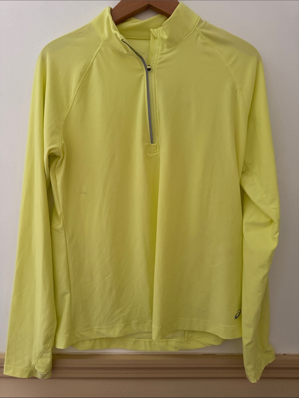 Neon Yellow Quarter-Zip Performance Pullover